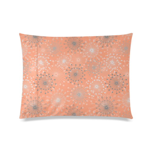 Fuzz grey Custom Zippered Pillow Case 20"x26"(Twin Sides)