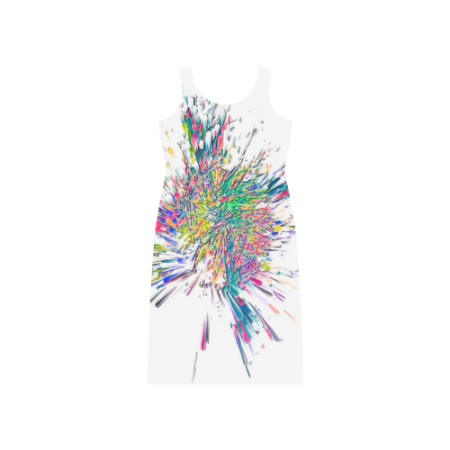 Color Big Bang by Artdream Phaedra Sleeveless Open Fork Long Dress (Model D08)