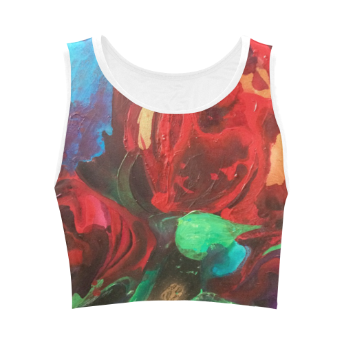 The Tulips Came Early Women's Crop Top (Model T42)