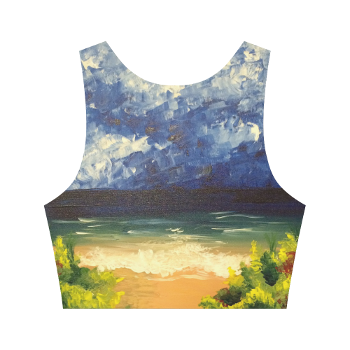 Blue Ocean Women's Crop Top (Model T42)