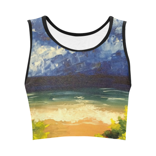 Blue Ocean Women's Crop Top (Model T42)