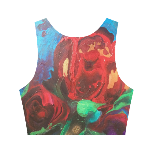 The Tulips Came Early Women's Crop Top (Model T42)