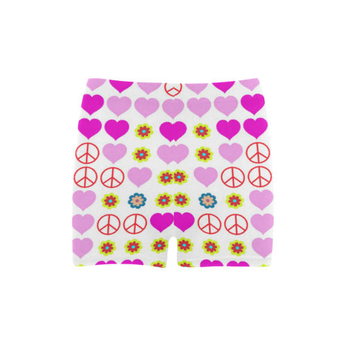 peace and love, pink Briseis Skinny Shorts (Model L04)