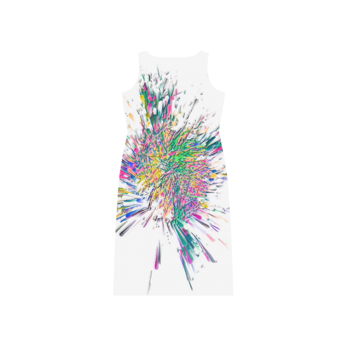 Color Big Bang by Artdream Phaedra Sleeveless Open Fork Long Dress (Model D08)