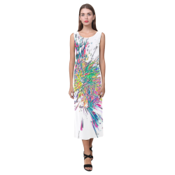 Color Big Bang by Artdream Phaedra Sleeveless Open Fork Long Dress (Model D08)
