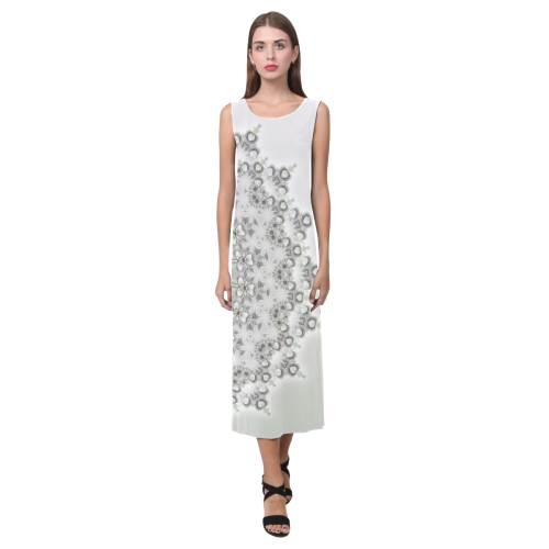 Kaleidoscope Fractal Mandala Grey Green