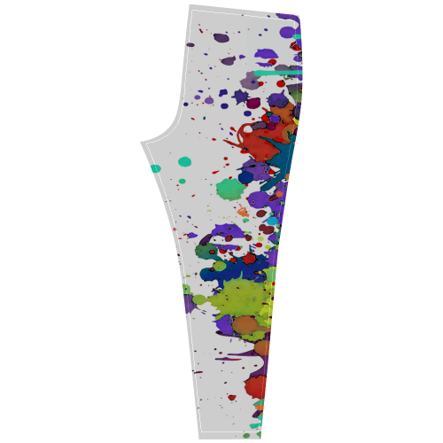 CRAZY multicolored SPLASHES / SPLATTER / SPRINKLE Cassandra Women's Leggings (Model L01)
