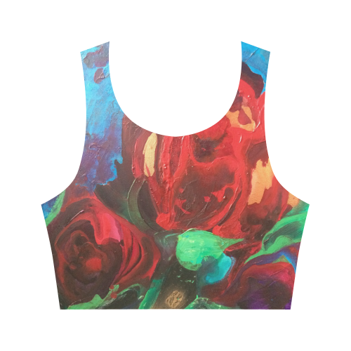 The Tulips Came Early Women's Crop Top (Model T42)