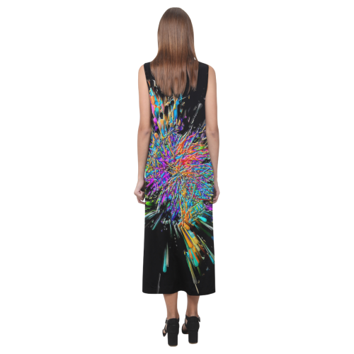 Color Big Bang by Artdream Phaedra Sleeveless Open Fork Long Dress (Model D08)