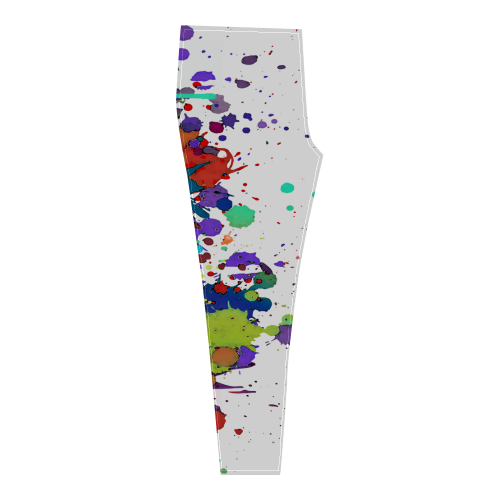 CRAZY multicolored SPLASHES / SPLATTER / SPRINKLE Cassandra Women's Leggings (Model L01)