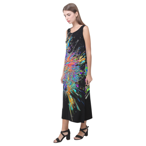 Color Big Bang by Artdream Phaedra Sleeveless Open Fork Long Dress (Model D08)