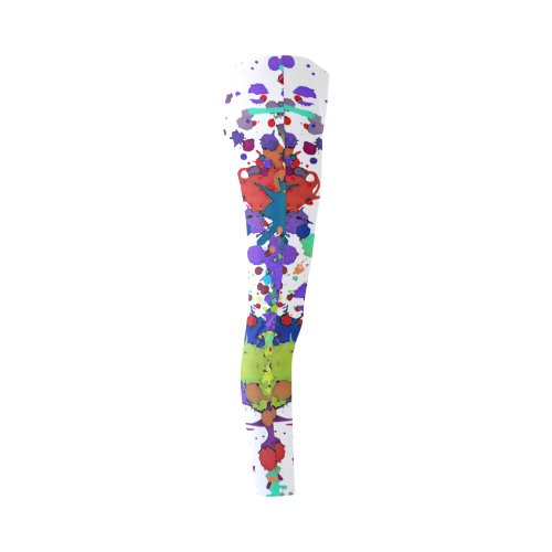 CRAZY multicolored SPLASHES / SPLATTER / SPRINKLE Cassandra Women's Leggings (Model L01)