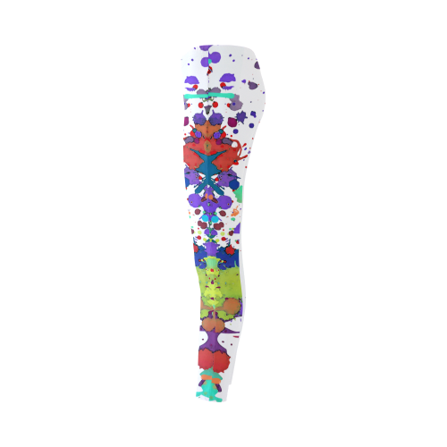 CRAZY multicolored SPLASHES / SPLATTER / SPRINKLE Cassandra Women's Leggings (Model L01)
