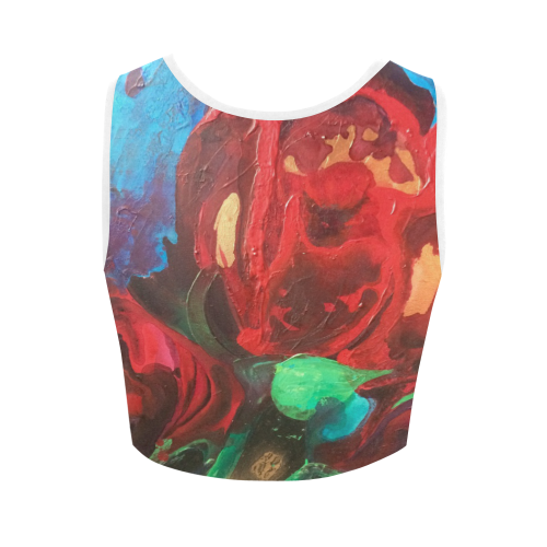 The Tulips Came Early Women's Crop Top (Model T42)