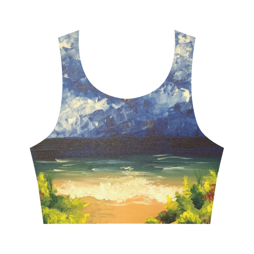 Blue Ocean Women's Crop Top (Model T42)