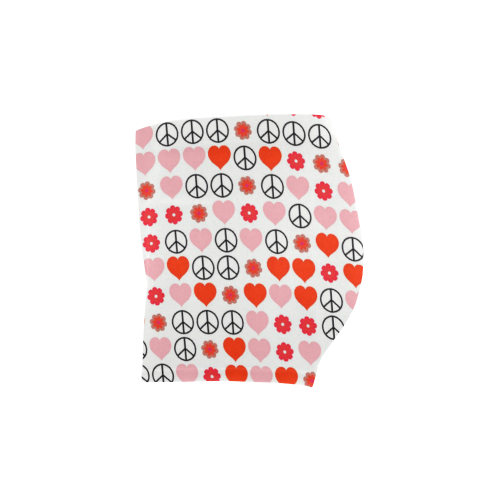 peace and love red Briseis Skinny Shorts (Model L04)