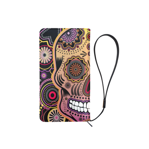 candy sugar skull Men's Clutch Purse （Model 1638）