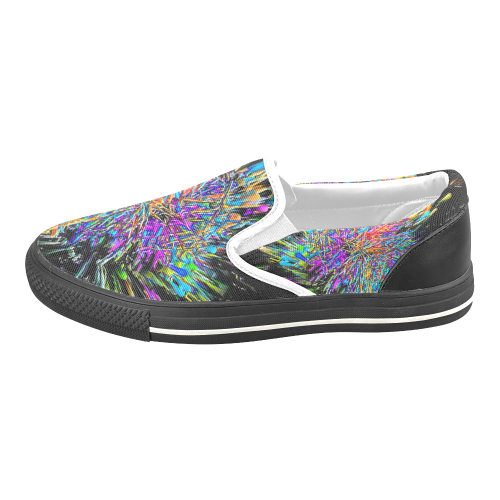 Color Big Bang by Artdream Women's Unusual Slip-on Canvas Shoes (Model 019)