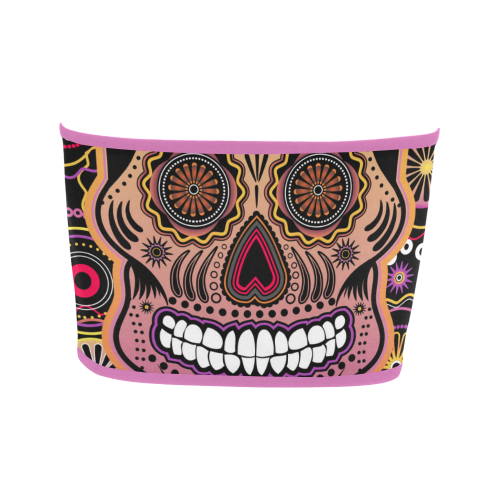 candy sugar skull Bandeau Top