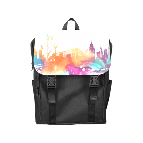 New York City skyline 8 Casual Shoulders Backpack (Model 1623)