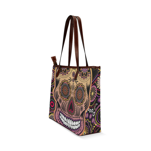 candy sugar skull Shoulder Tote Bag (Model 1646)