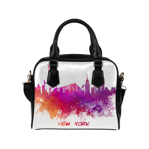 New York City skyline 7 Shoulder Handbag (Model 1634)