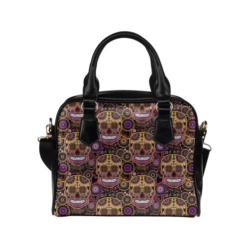 candy sugar skull Shoulder Handbag (Model 1634)