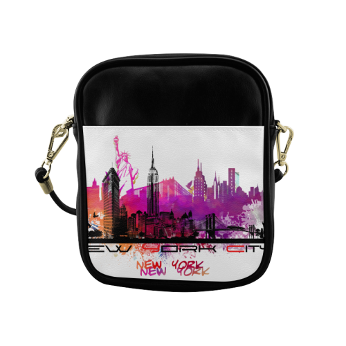 New York City skyline 6 Sling Bag (Model 1627)