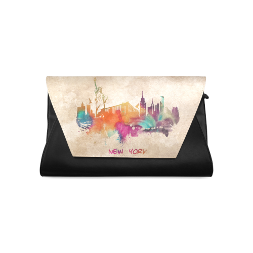 New York City skyline 1 Clutch Bag (Model 1630)