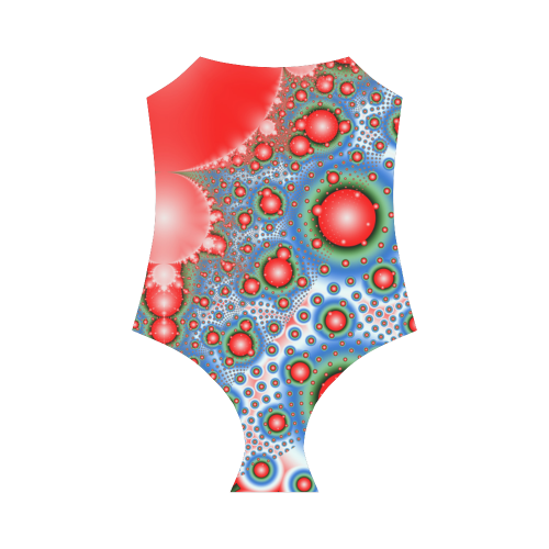 Polka dot - Dot Fractal - funny dots Strap Swimsuit ( Model S05)