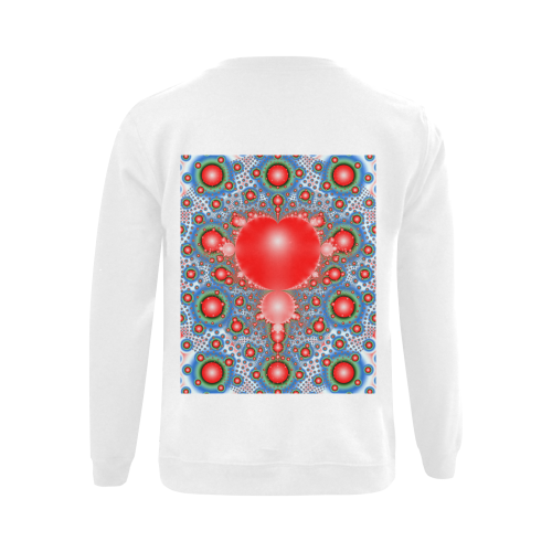 Polka dot - Dot Fractal - funny dots Gildan Crewneck Sweatshirt(NEW) (Model H01)