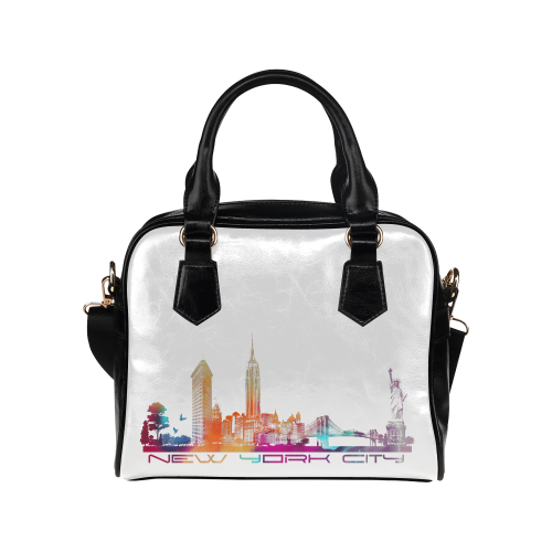 New York City skyline 5 Shoulder Handbag (Model 1634)
