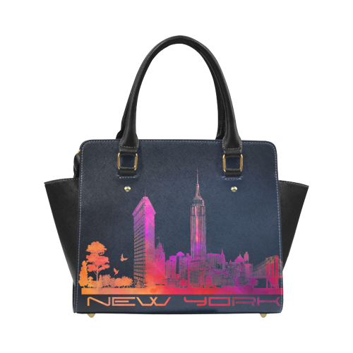 New York City skyline 4 Classic Shoulder Handbag (Model 1653)