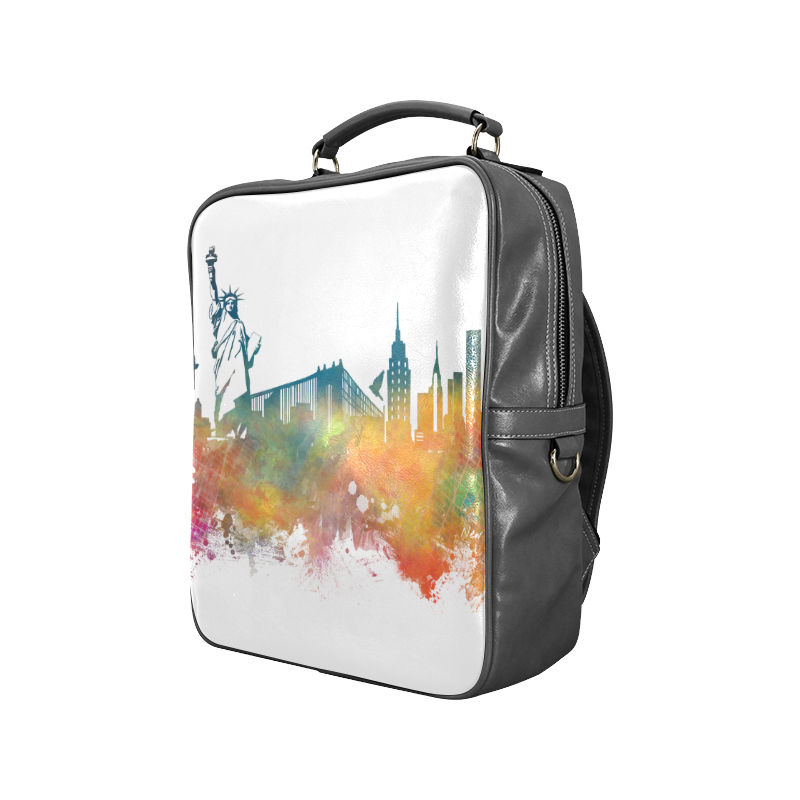 New York City skyline 3 Square Backpack (Model 1618) ID D646299