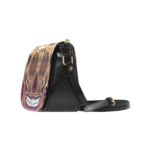 candy sugar skull Classic Saddle Bag/Small (Model 1648)