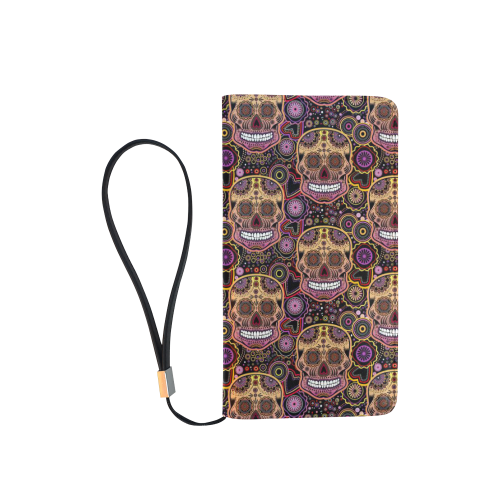 candy sugar skull Men's Clutch Purse （Model 1638）