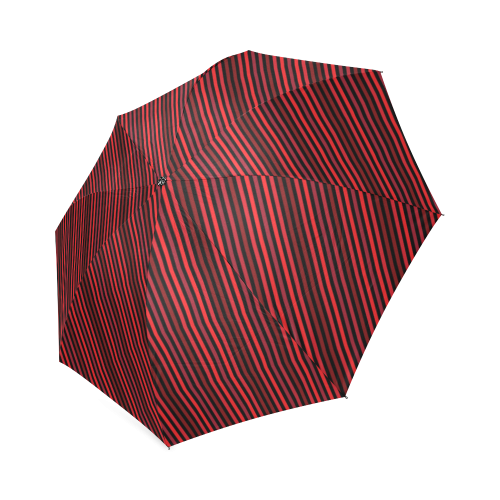 Black With Red Stripes Pattern Foldable Umbrella (Model U01)