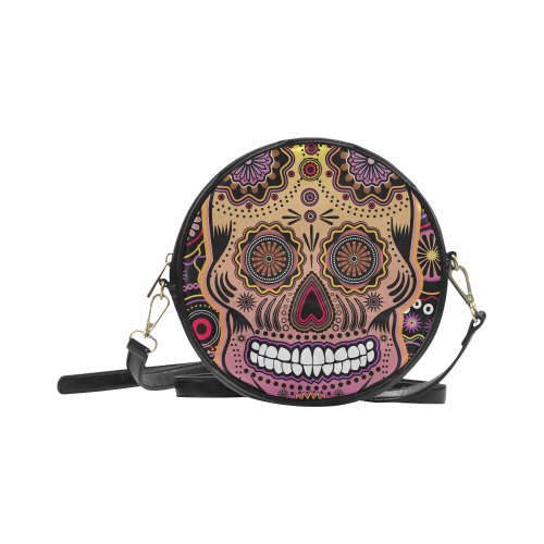 candy sugar skull Round Sling Bag (Model 1647)