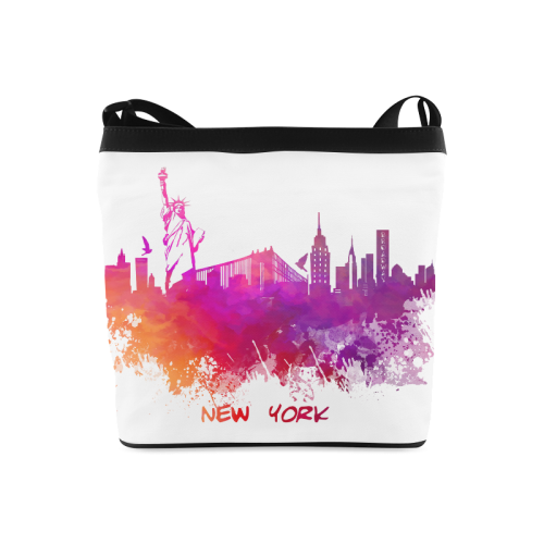 New York City skyline 7 Crossbody Bags (Model 1613)