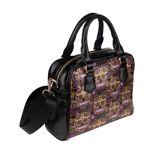 candy sugar skull Shoulder Handbag (Model 1634)