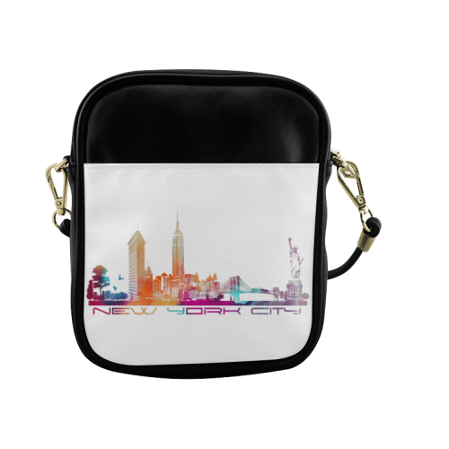 New York City skyline 5 Sling Bag (Model 1627)
