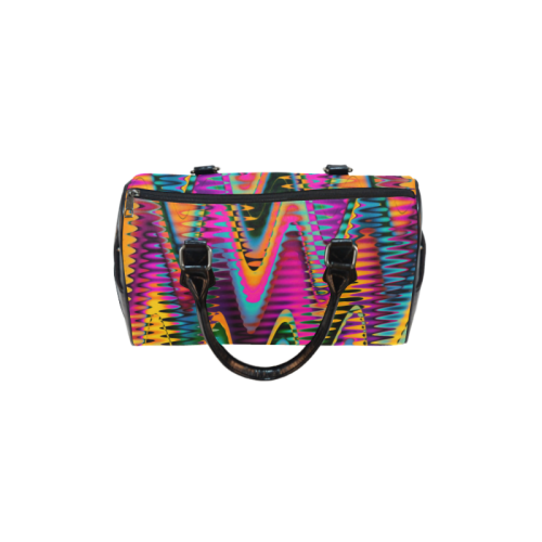 WAVES DISTORTION chevrons multicolored Boston Handbag (Model 1621)