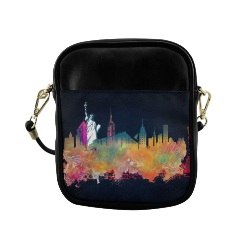 New York City skyline 3 Sling Bag (Model 1627)