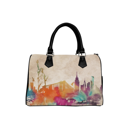 New York City skyline 1 Boston Handbag (Model 1621)