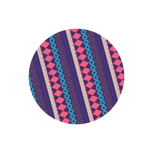 Purple and Pink Retro Geometric Pattern