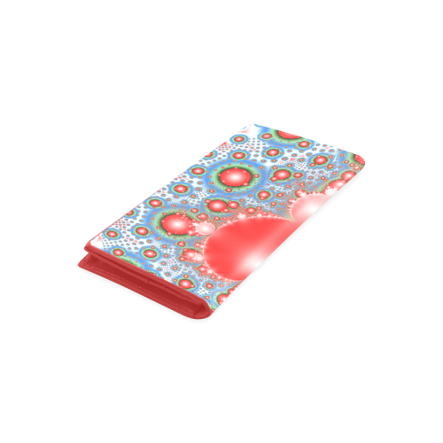 Polka dot - Dot Fractal - funny dots Women's Leather Wallet (Model 1611)