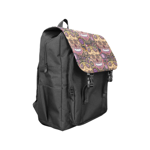 candy sugar skull Casual Shoulders Backpack (Model 1623)