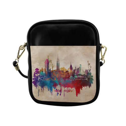 New York City skyline 2 Sling Bag (Model 1627)