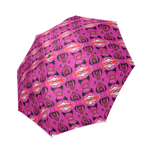 Abstract Butterfly Pattern Foldable Umbrella (Model U01)