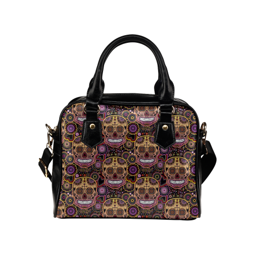 candy sugar skull Shoulder Handbag (Model 1634)